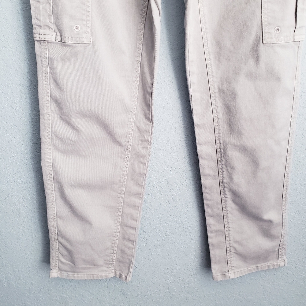 Frame Denim Washed Out Pale Olive Safari Belted Cargo Pants - Picture 3 of 9